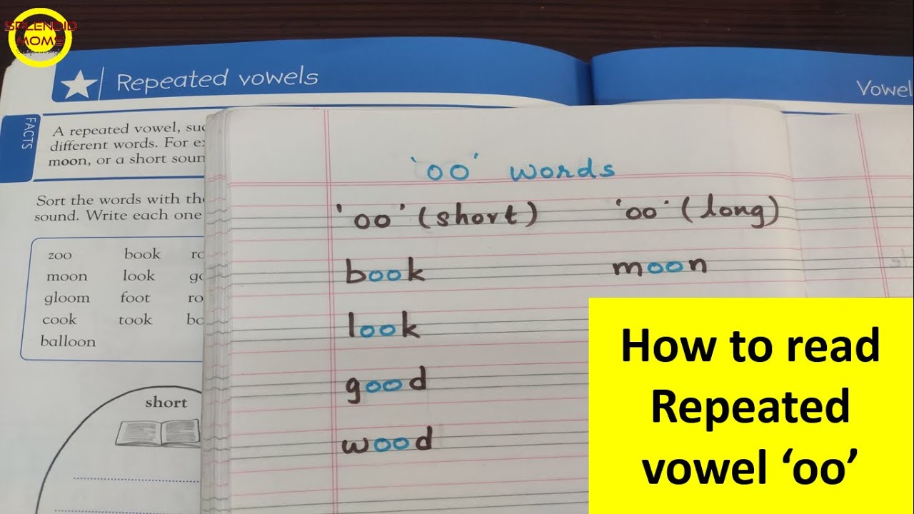How to Read Repeated vowel oo || Long sound oo Short sound oo