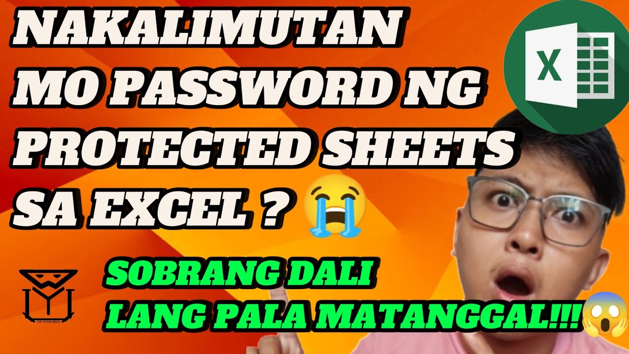 REMOVE FORGOTTEN PASSWORD OF SHEETS IN EXCEL TAGALOG TUTORIAL #excel #password #tagalogtutorial#tips