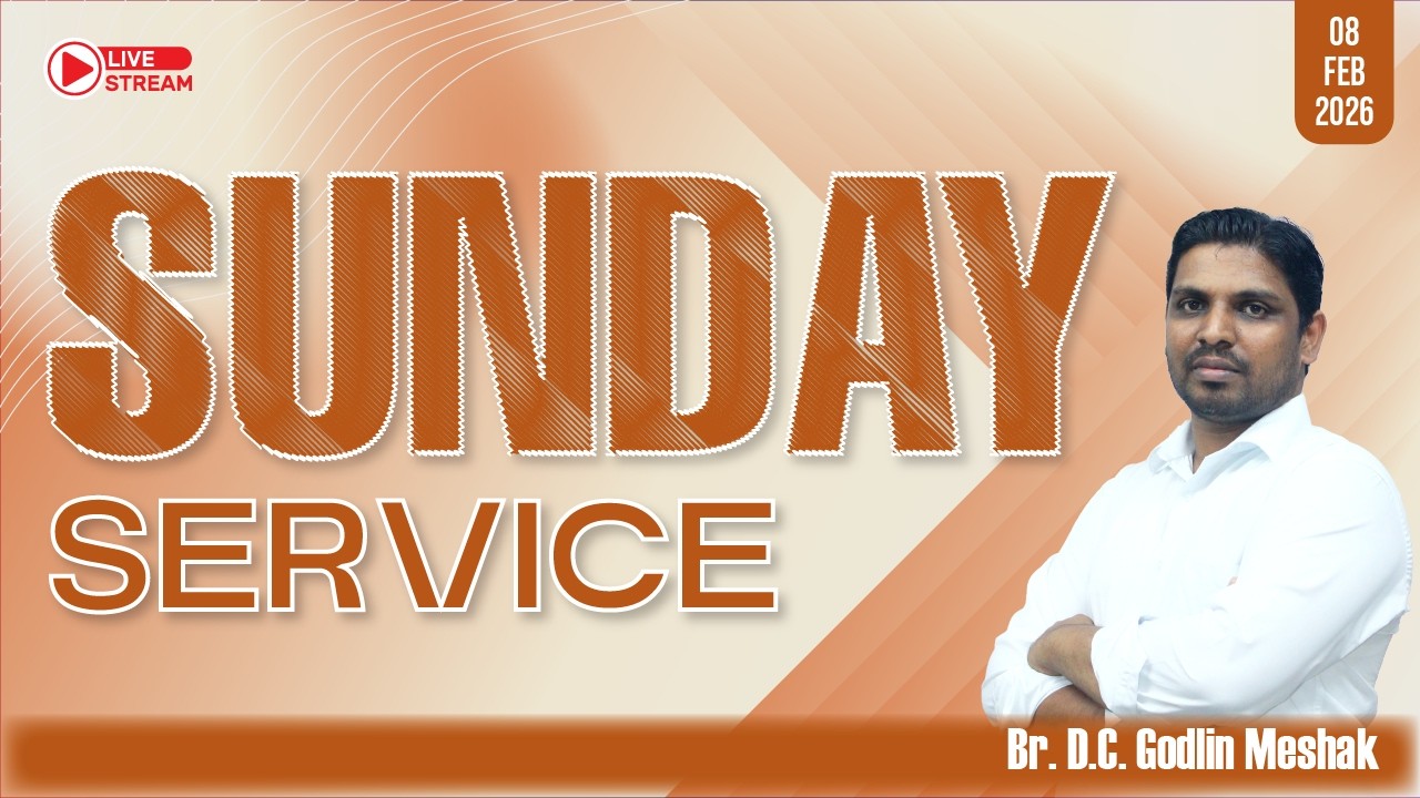 🅻🅸🆅🅴 || SUNDAY SERVICE || 08-02-2026 || Br. D.C.GODLIN MESHAK|| KIRUBASANAM KALLIKUPPAM