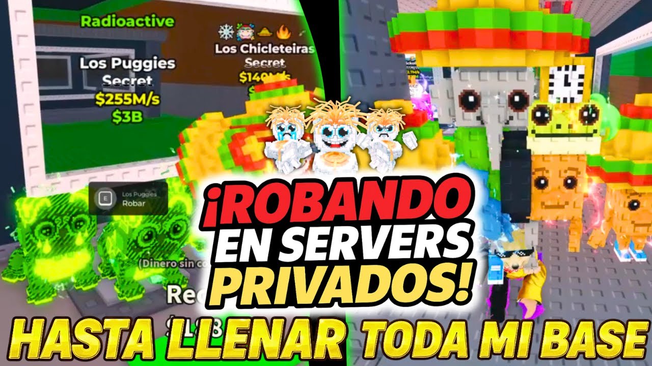 💀 DE BASE VACÍA A ROBAR MIS MEJORES BRAINROTS EN SERVIDORES PRIVADOS 😱