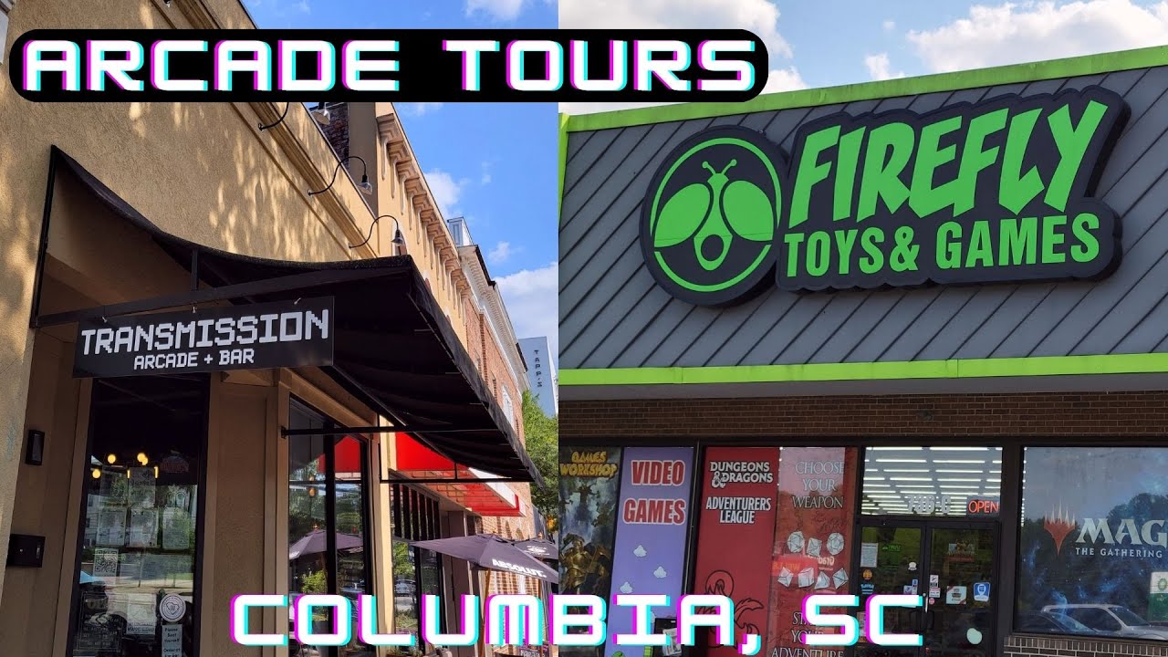 Arcade Tours in Columbia, SC (Transmission Arcade and Firefly Toys & Games)