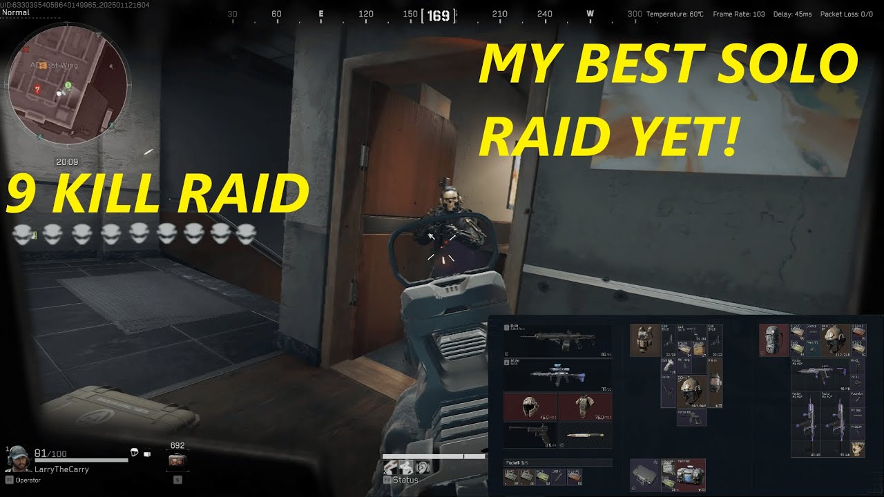 My Best Solo Raid On Normal, 9 KILLS | Delta Force Operations