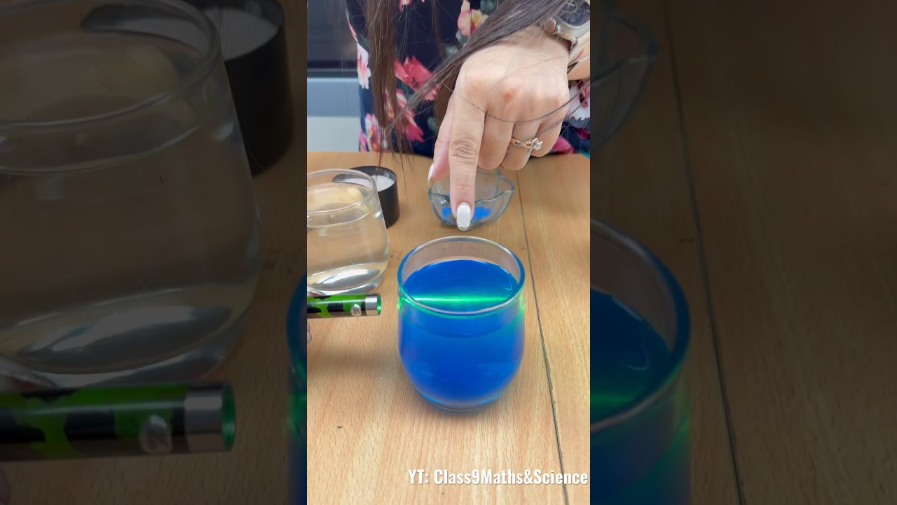 Tyndall Effect Experiment #learnwithmansi #class9science