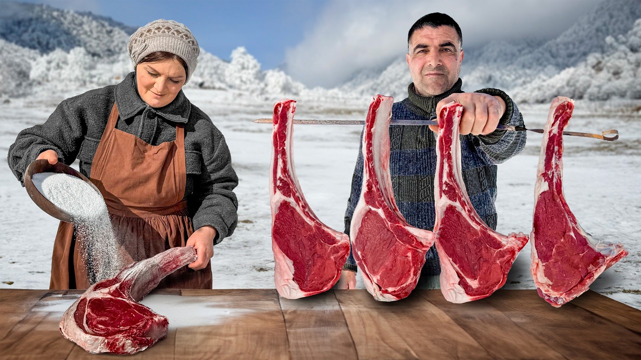 Filetes En un Horno Rústico con Costra De Sal