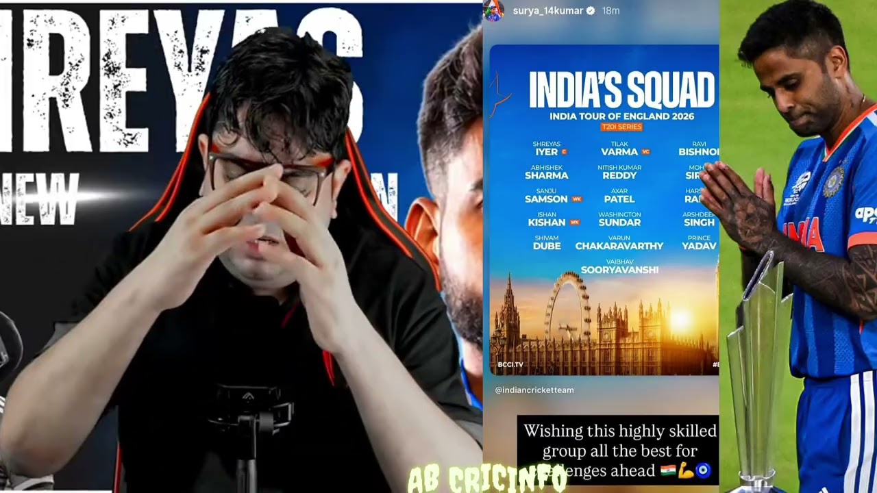 Shreyas Iyer New Indian Captain || Indian T20 cricket team squad 2026