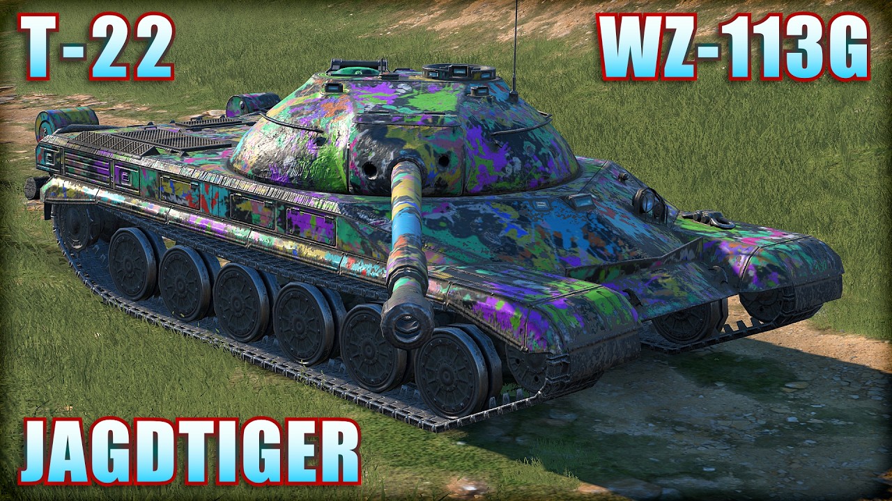 JAGDTIGER ● T-22 ● WZ-113G | World of Tanks Blitz Replays
