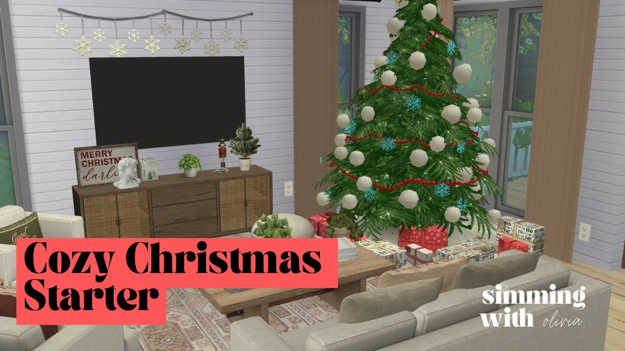 Christmas Starter | Sims 4 CC Speed Build | Sims 4