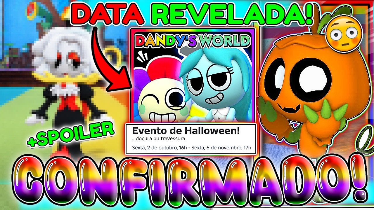 😱DATA CONFIRMADA❗😲EVENTO de HALLOWEEN est&aacute; CHEGANDO com MUITAS NOVIDADES❗🤯SAIBA TUDO❗🎃DANDYS WORLD