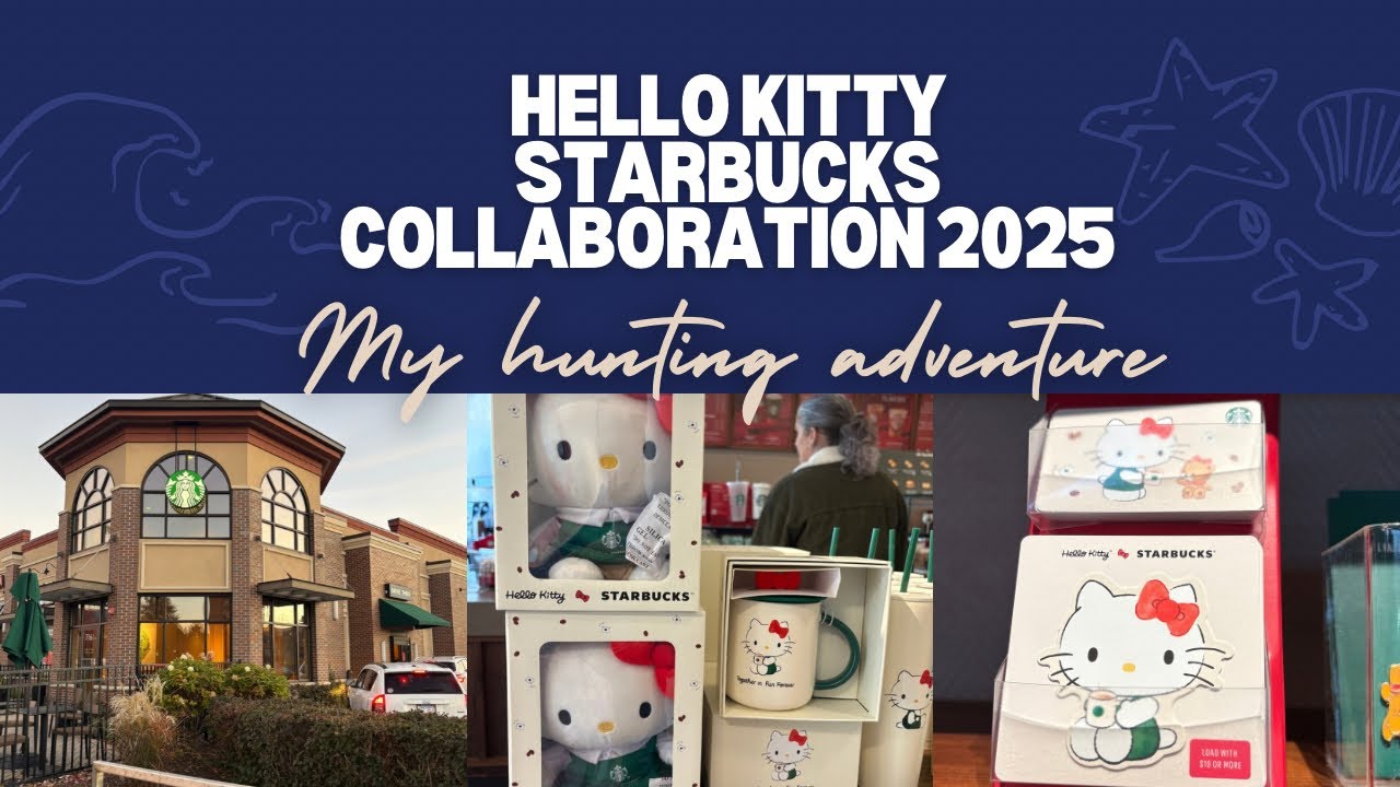 Hello Kitty x Starbucks collaboration 2025 - My hunting adventure 