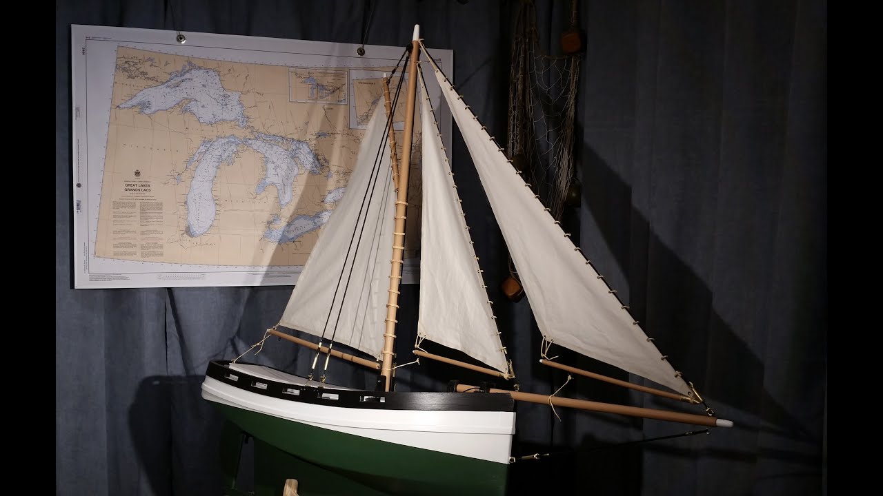 Сборка RC Gaff Pilot Cutter, часть 6