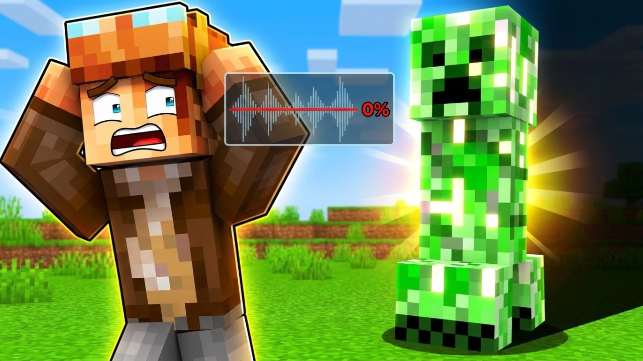 Minecraft MAIS je N'ENTEND PAS LES MONSTRES !!