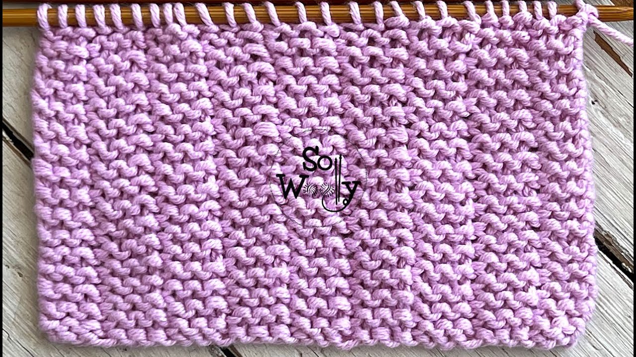 How to knit Subtle Stripes in Garter stitch (one row only, reversible, & it doesn't curl)- So Woolly