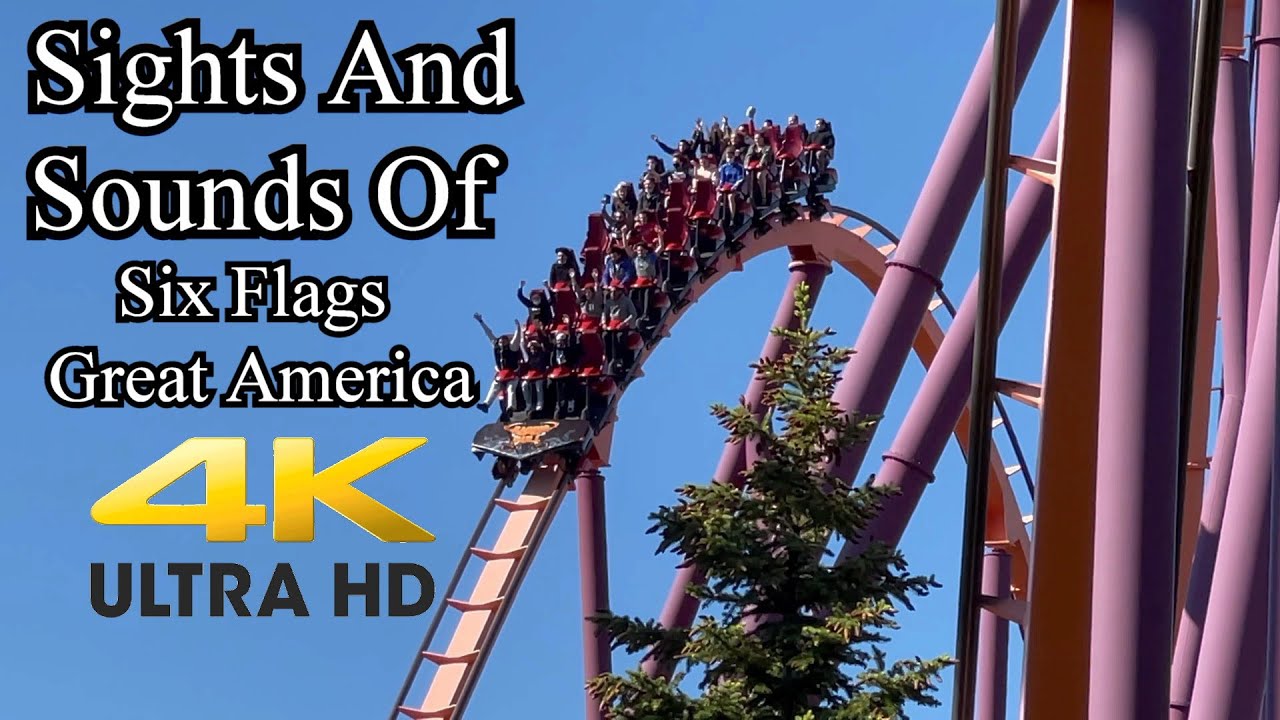 Sights And Sounds Of Six Flags Great America (4K)
