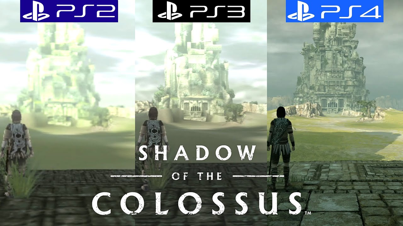 Shadow of the Colossus PS2 vs PS3 vs PS4 - Graphics Comparison - Framerate - Loading Times