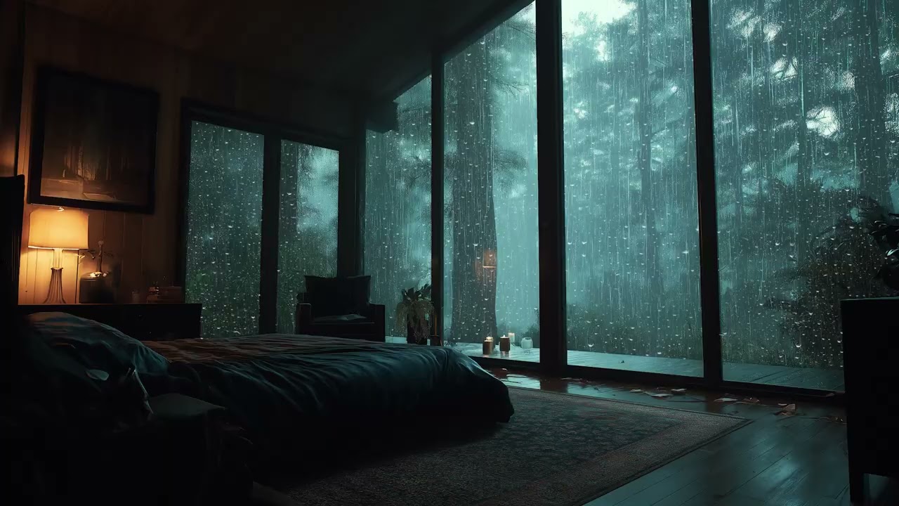 3 Hours Soft Rain Sounds & Peaceful Music – Stress Relief & Night Rest