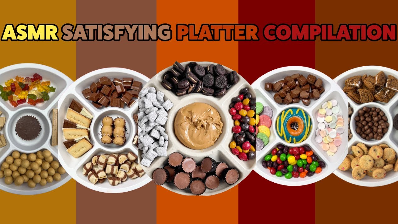 ASMR PLATTER COMPILATION | NO TALKING | SATISFYING POURS