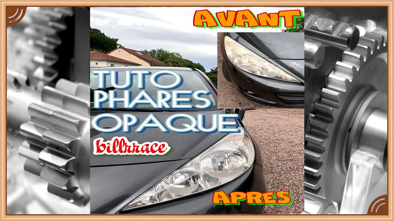 TUTO restauration des phares pour un passage au contrôle technique .