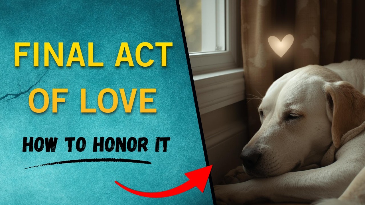 Why dogs isolate before passing - his last gift to you