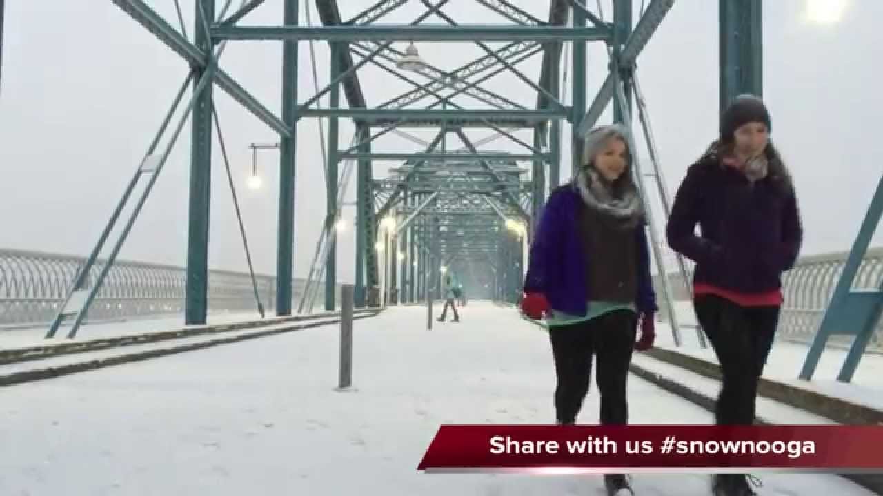 Snownooga - 8 inches of snow falls in Chattanooga