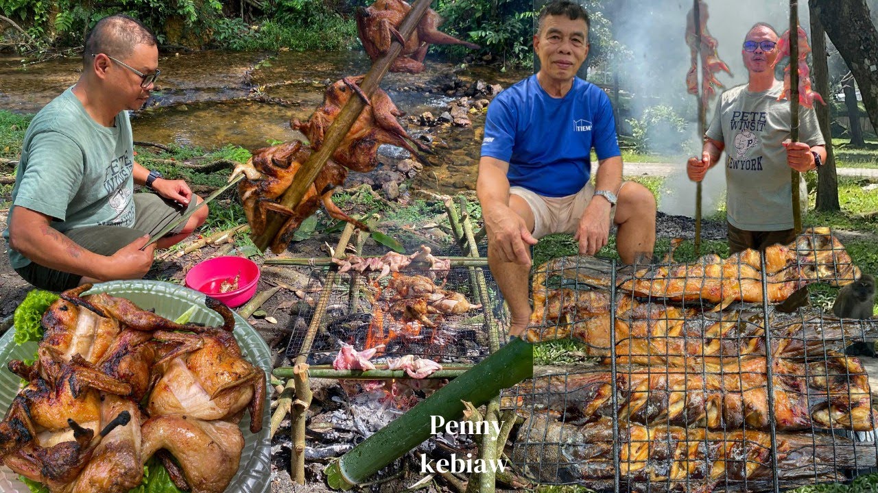 BAKAR PUYUH TEPI SUNGAI & IKAN KELI BAKAR FRESH! Menu Paling Mantap Untuk Healing 