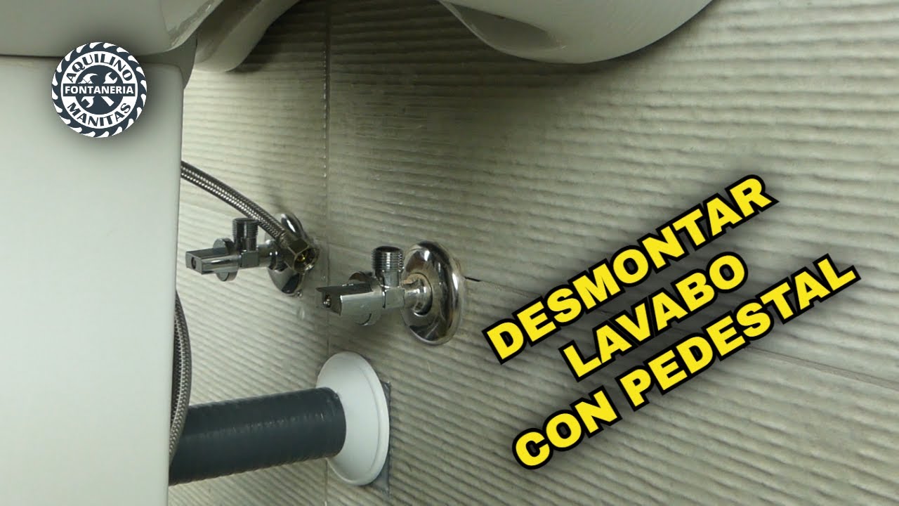 💥Como DESMONTAR un LAVABO con PEDESTAL.