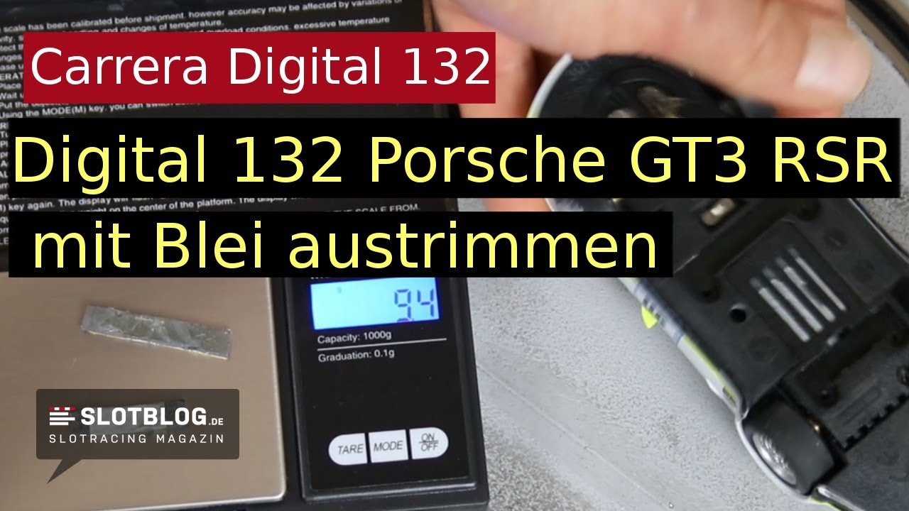 Carrera Digital 132 Porsche GT3 trimmen/ ausbleien