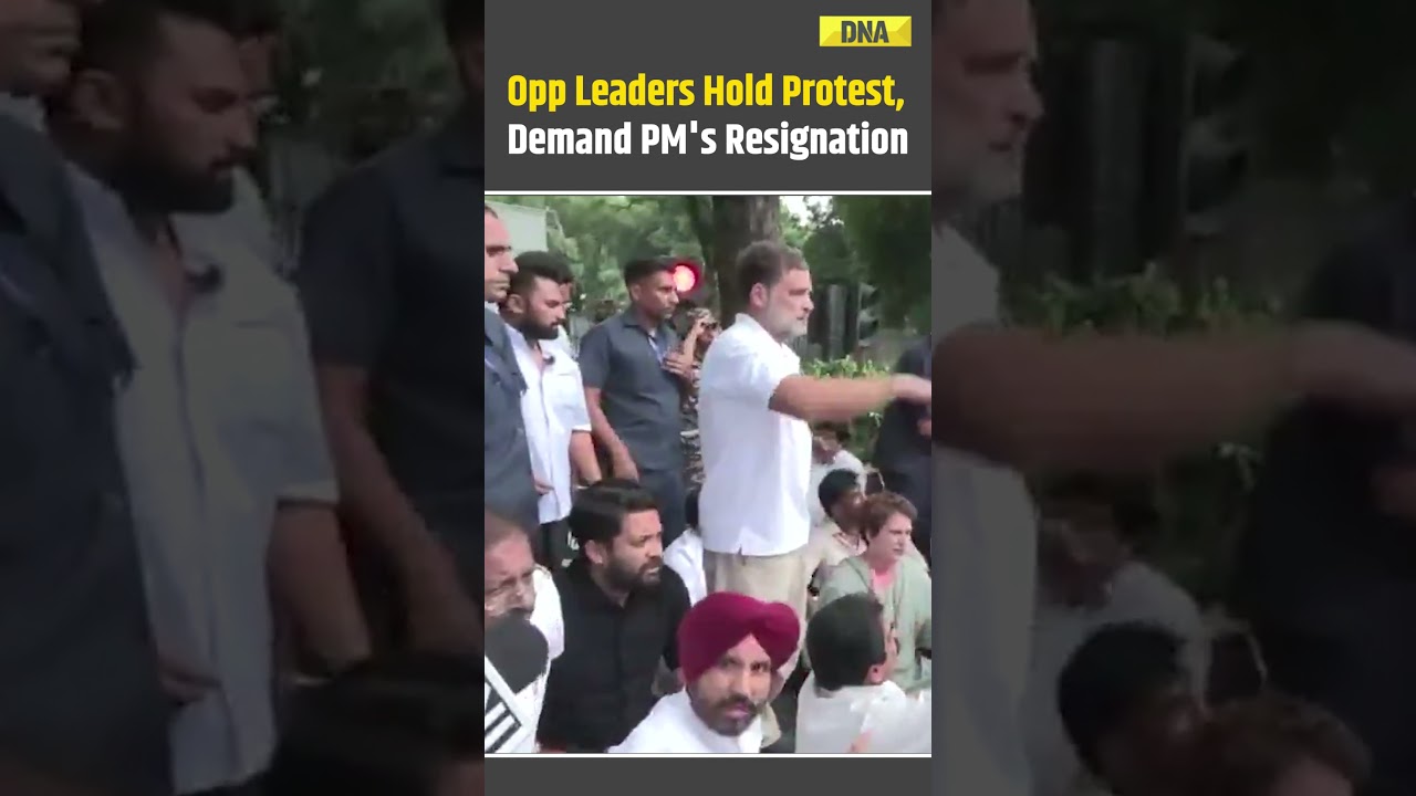 Rahul Gandhi, Opposition Leaders Stage Protest, Demand PM Modi's Resignation | CJP Protest |Congress