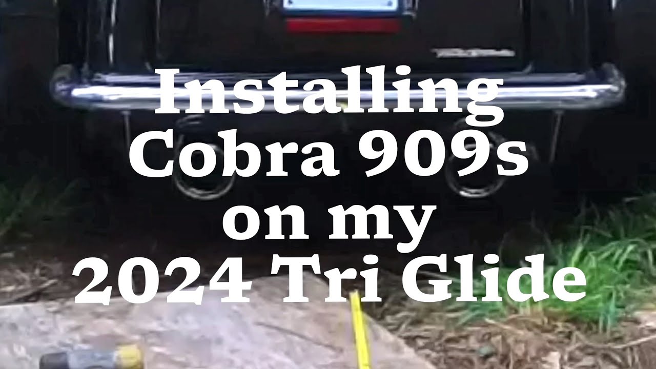 Installing Cobra slip-ons on my 2024 Tri Glide