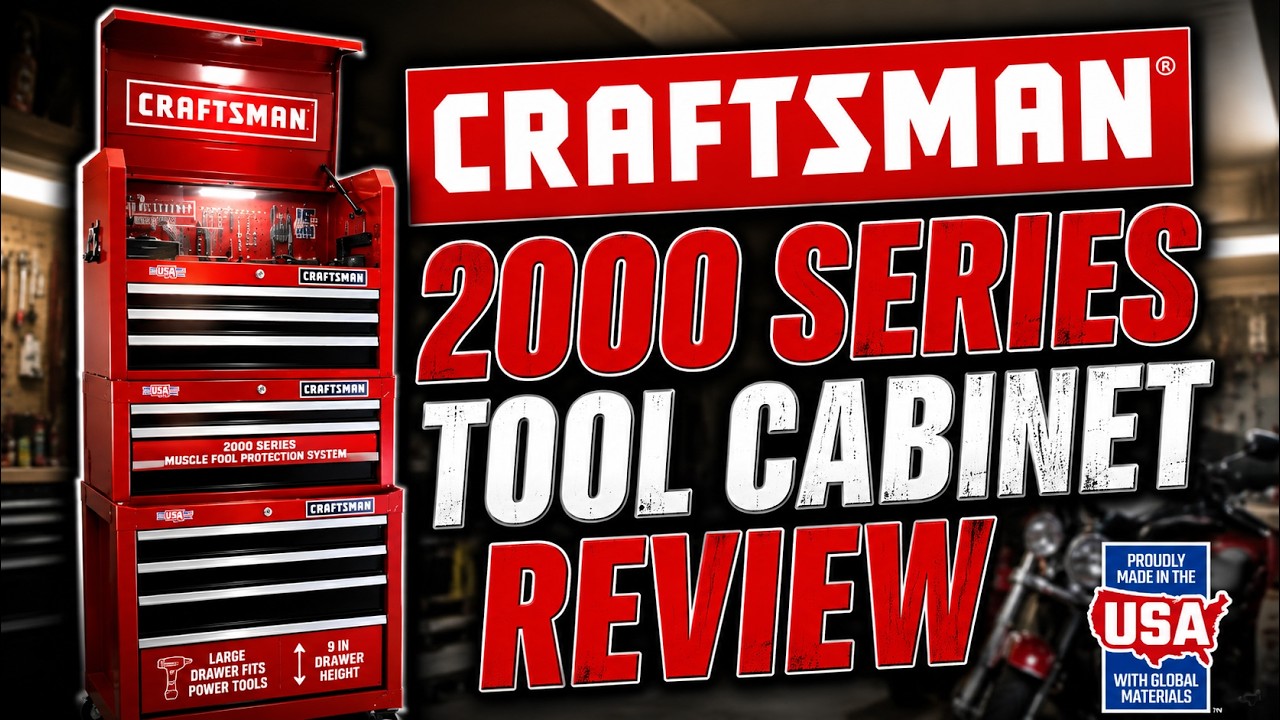 Обзор инструментального шкафа CRAFTSMAN серии 2000 — сделано в США