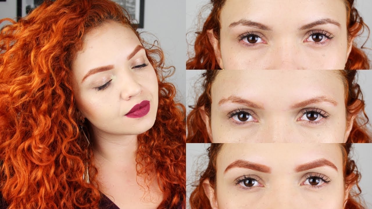 Sobrancelha Ruiva - Como pintar e preencher