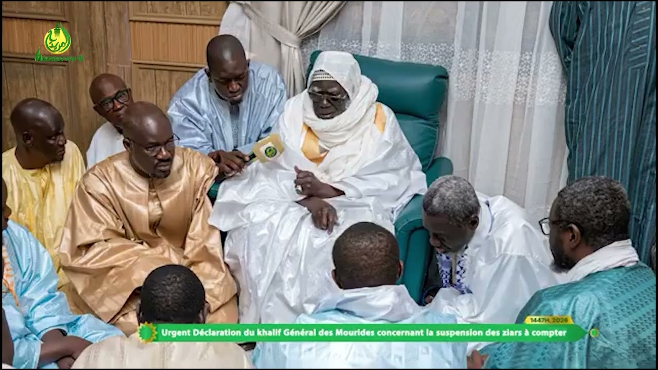 Urgent D&eacute;claration du khalif G&eacute;n&eacute;ral des Mourides 30 MARS 2026