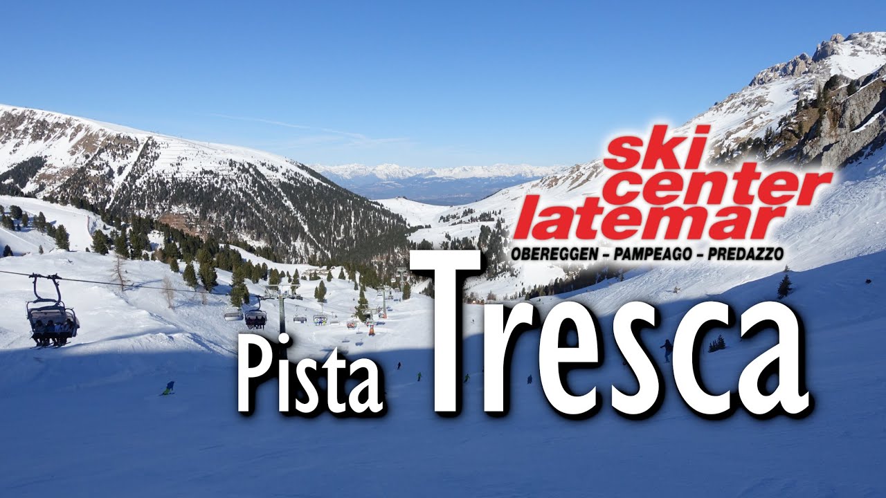 Pista Tresca: veloce discesa di Pampeago nello Ski Center Latemar #dolomitisuperski #pampeago