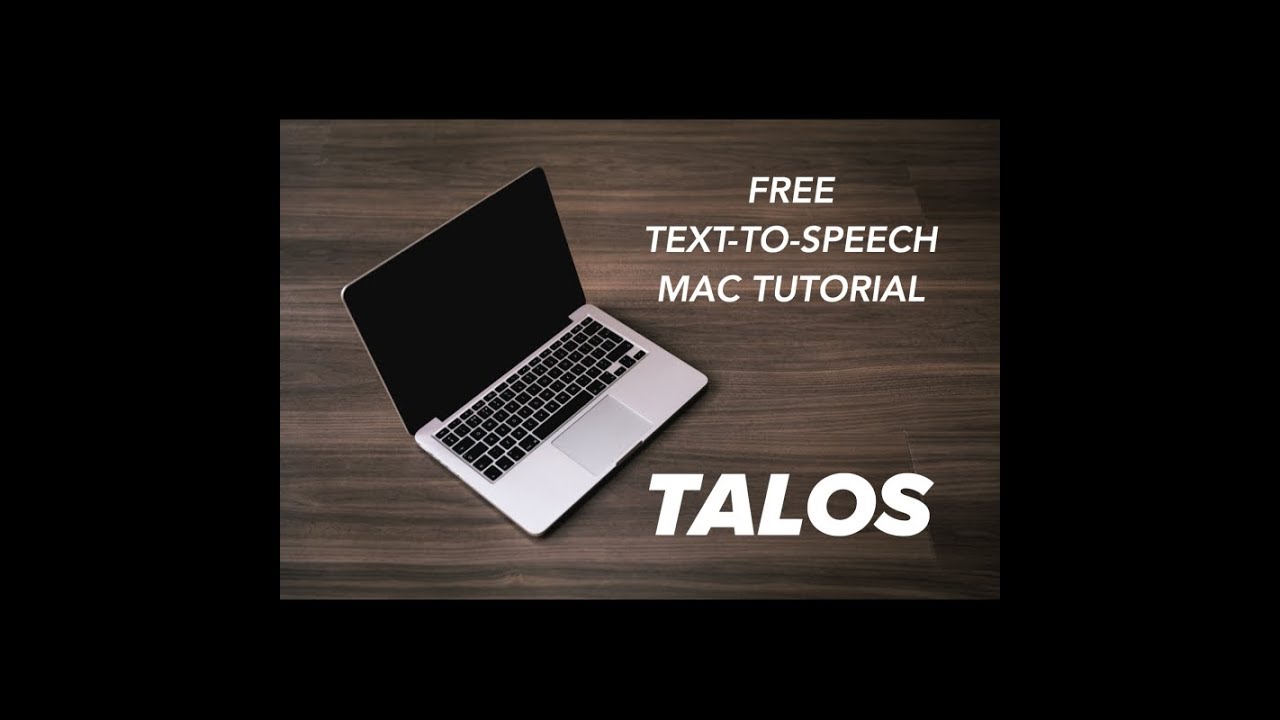 Tutorial: Free text to speech using the default Mac OS app