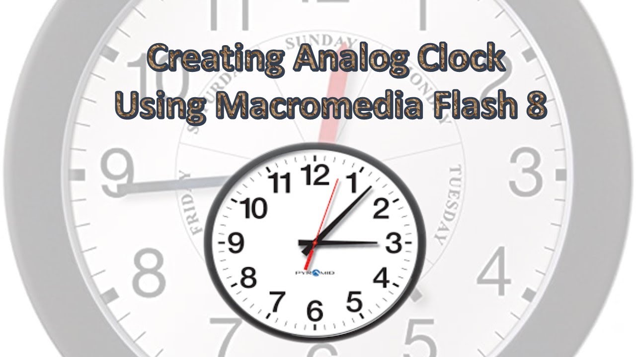 Creating Analog clock using Macromedia flash software