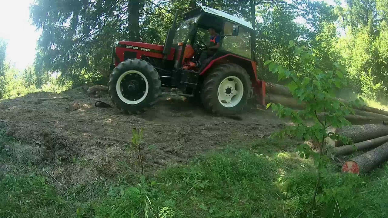 Spravilo lesa/zrywka drewna/Holz schleppen 2017 - Zetor 7245/Krpan 5,5 EH