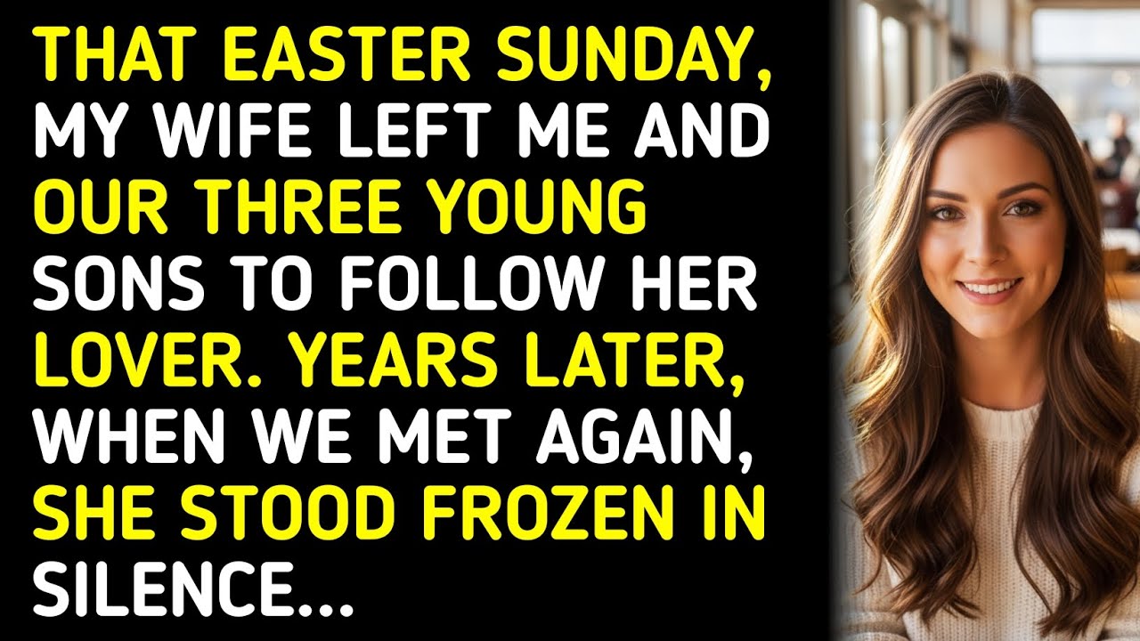 THAT EASTER SUNDAY, MY WIFE LEFT ME AND OUR THREE YOUNG SONS TO FOLLOW HER LOVER. YEARS LATER,... 