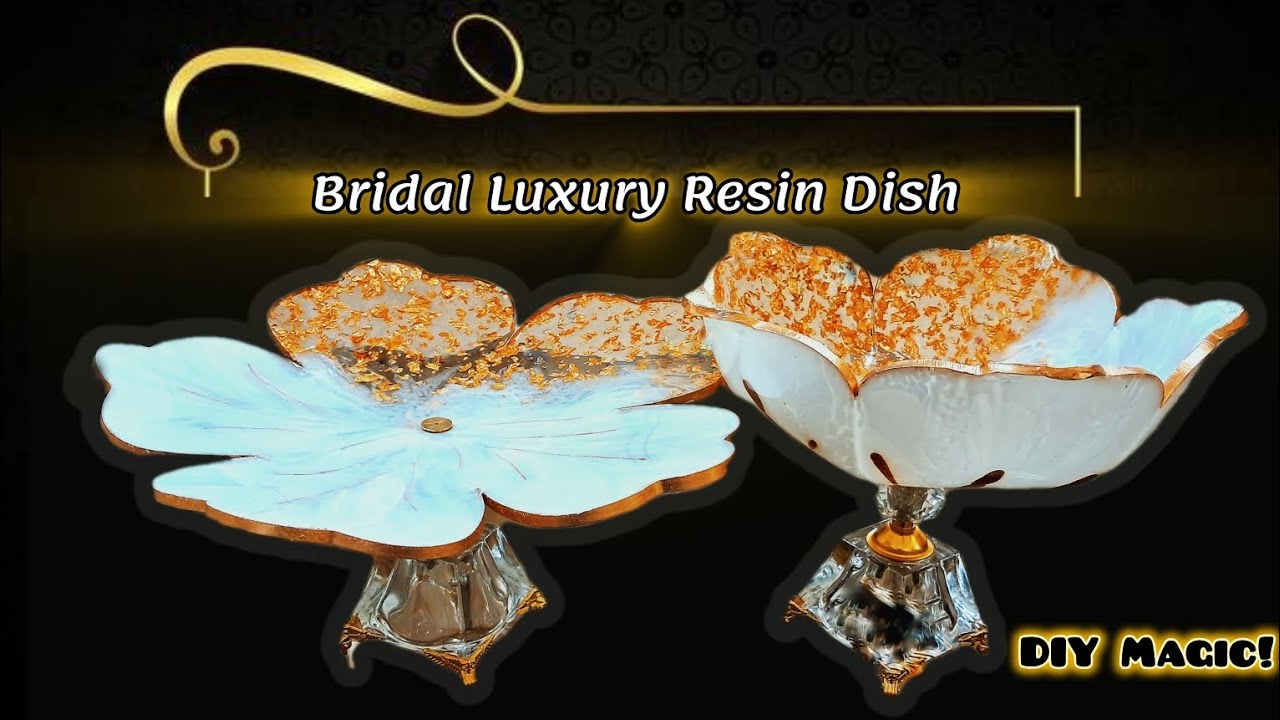 Let's make luxurious dowry containers with resin and golden leaf