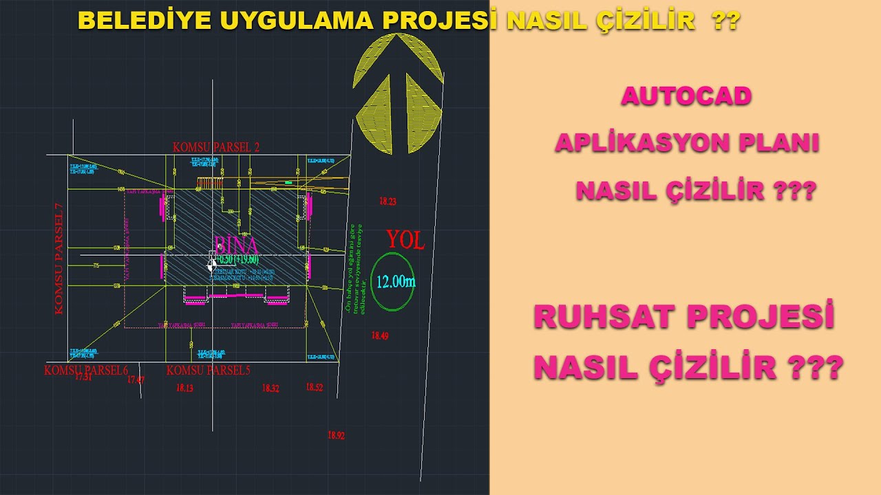 AUTOCAD APLİKASYON PLANI NASIL ÇİZİLİR ? ? ?