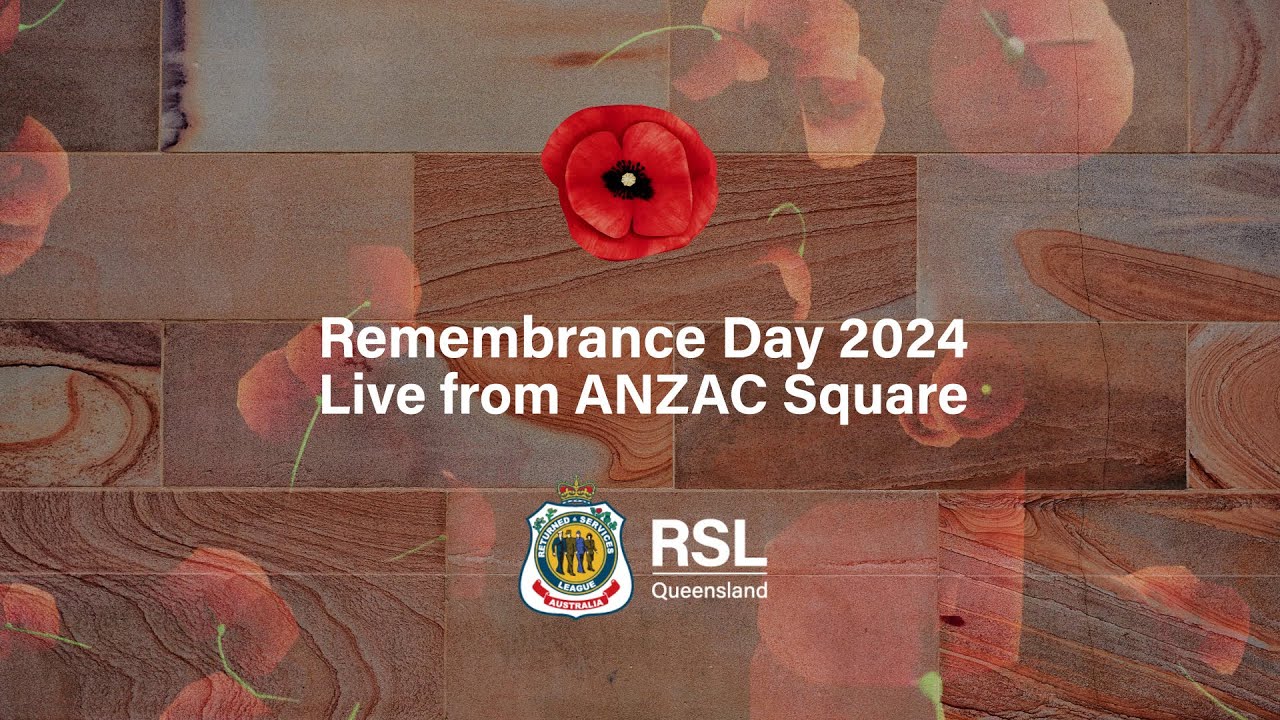 Remembrance Day 2024 | Live Stream | ANZAC Square, Brisbane | RSL Queensland
