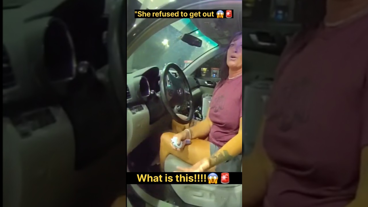 She refused to get out😱🚨 #criminal #crime #unitedstates #usa #police #australia #news #breakingnews