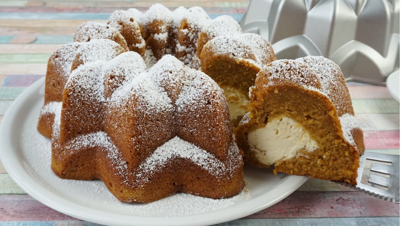 EL MEJOR BUNDT CAKE DE CALABAZA Y TARTA DE QUESO QUE JAMAS HAYAS PROBADO / El Rincón de Belén