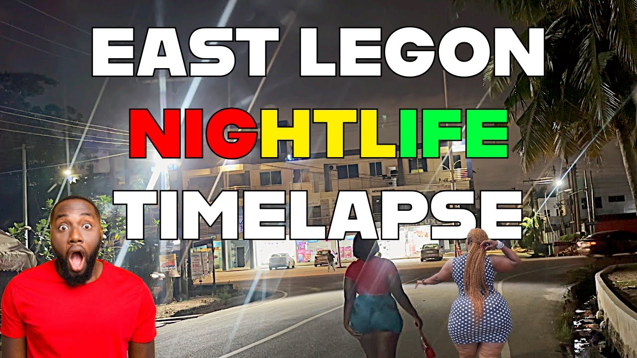Nightlife Timelapse at East Legon 🇬🇭 | Exploring Accra | #accra #ghana #nightlife