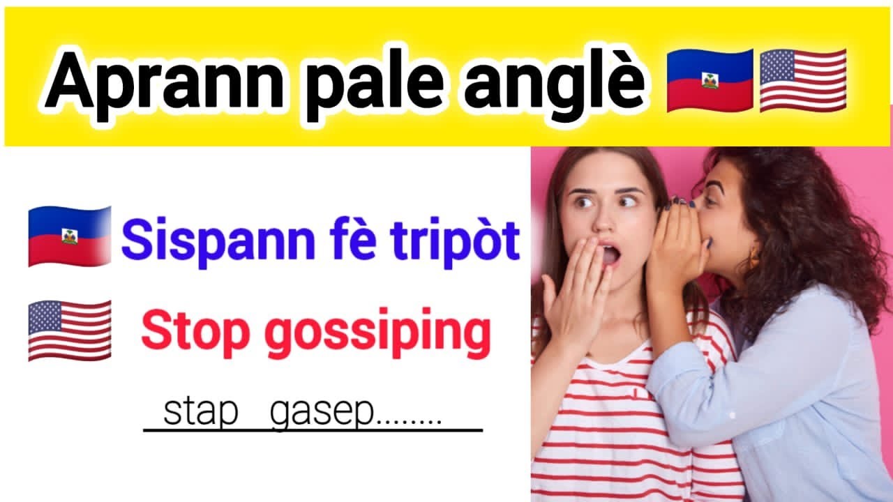 Kèk fraz anglè yo itilize chak jou ou dwe konnen  🇺🇲🇭🇹📚