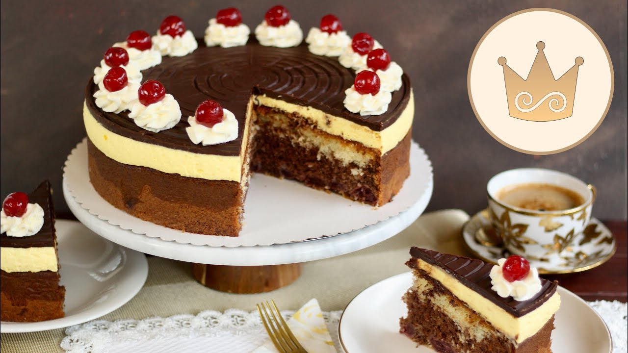 SUPER LEICHT💝DONAUWELLEN-TORTE OHNE BUTTERCREME!💝 Schnelle VANILLECREME! Rezept von SUGARPRINCESS