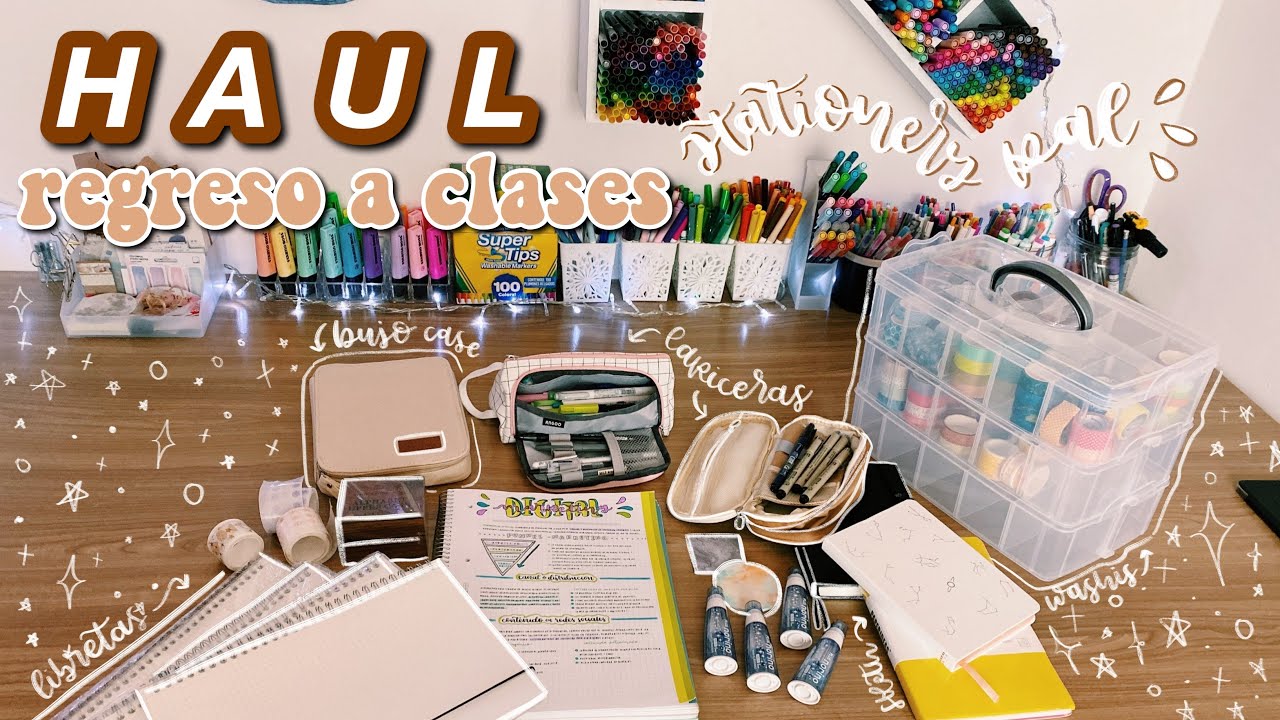 HAUL REGRESO A CLASES 😍 papelería/stationery pal 🌟