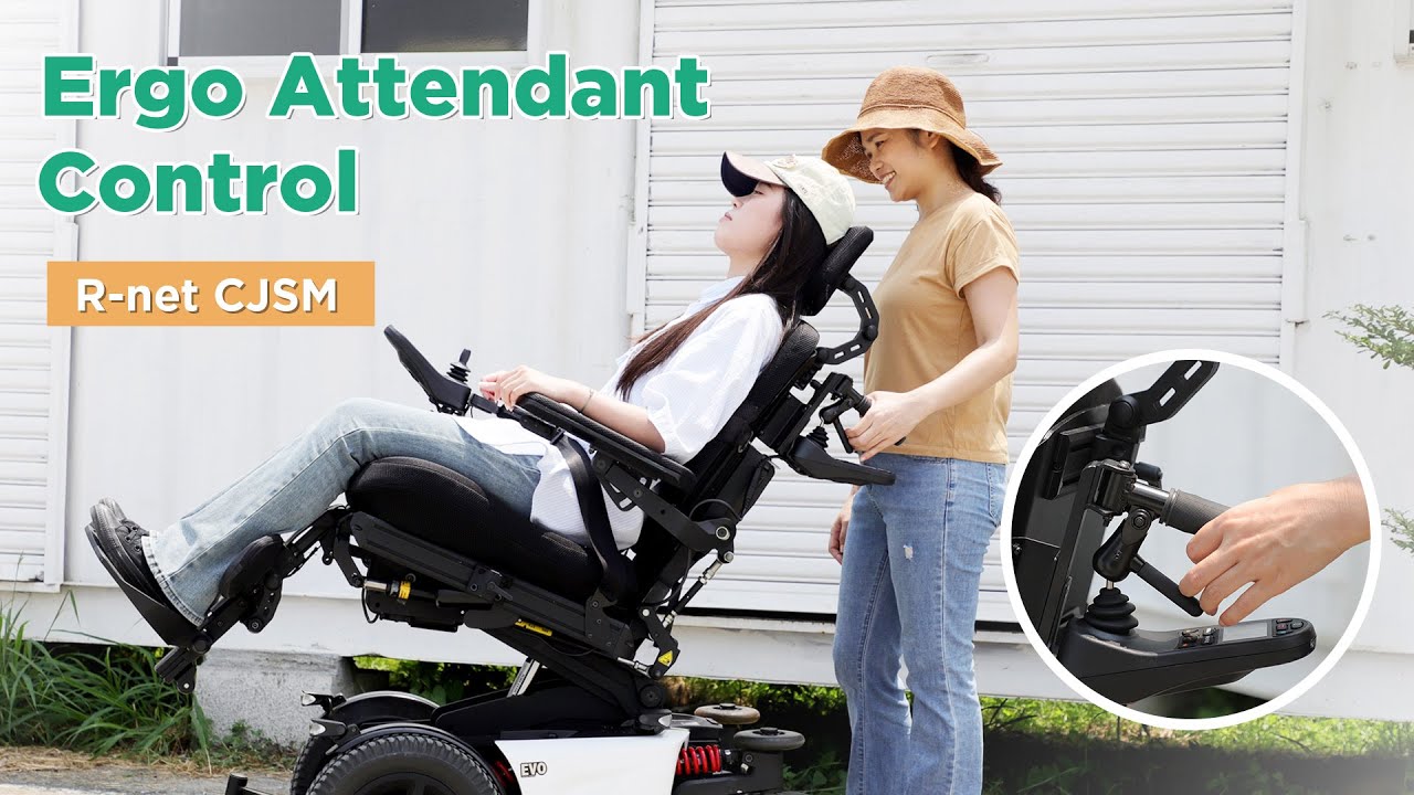 Smooth Caregiving with the Ergo Attendant Control - R-net CJSM ｜KARMA Power Wheelchair