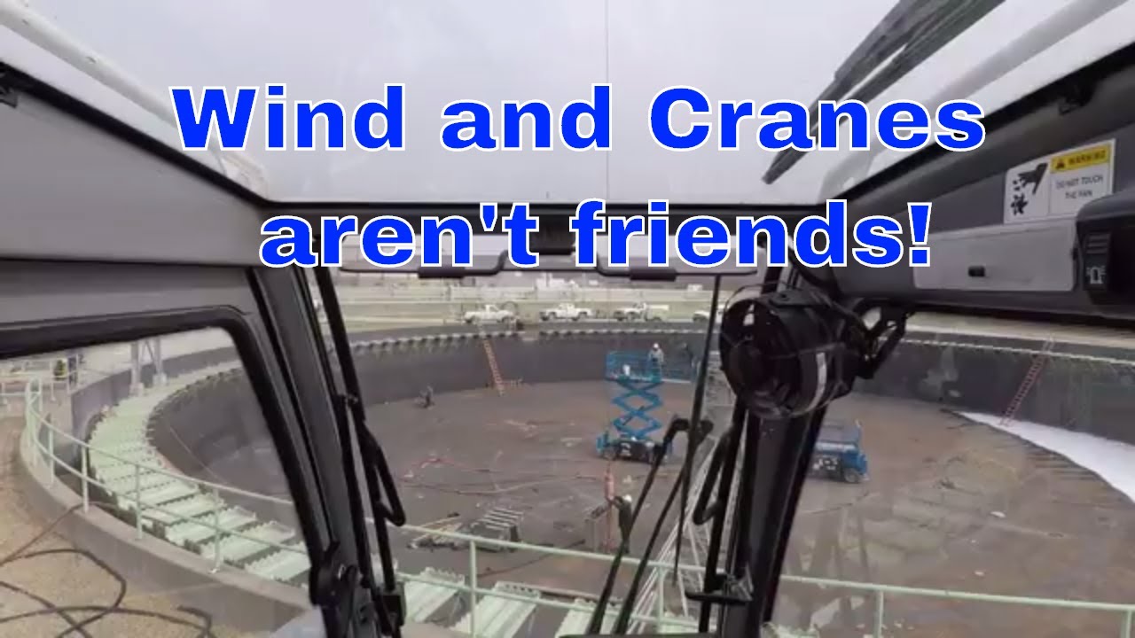 To The Top Crane | Wind is not friendly to a crane