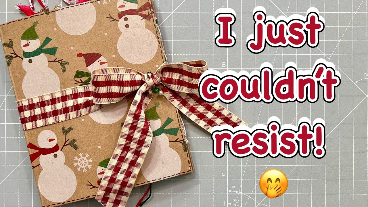 🎄Making a Small Christmas Junk Journal🎄