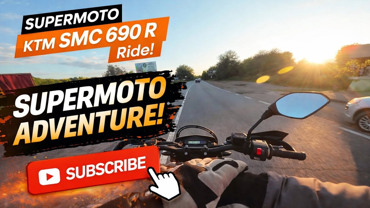 Покатушка супермото ktm smc690r motard pov riding 