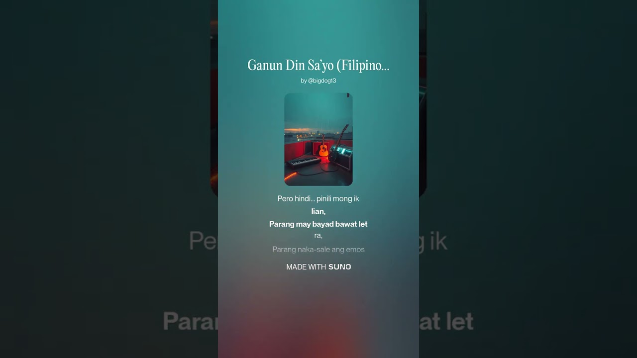 Ganun Din Sa’yo (Filipino Pinoy Rock) (Male) Same To You | Verman Bedessee and BDC A.I.M. Band